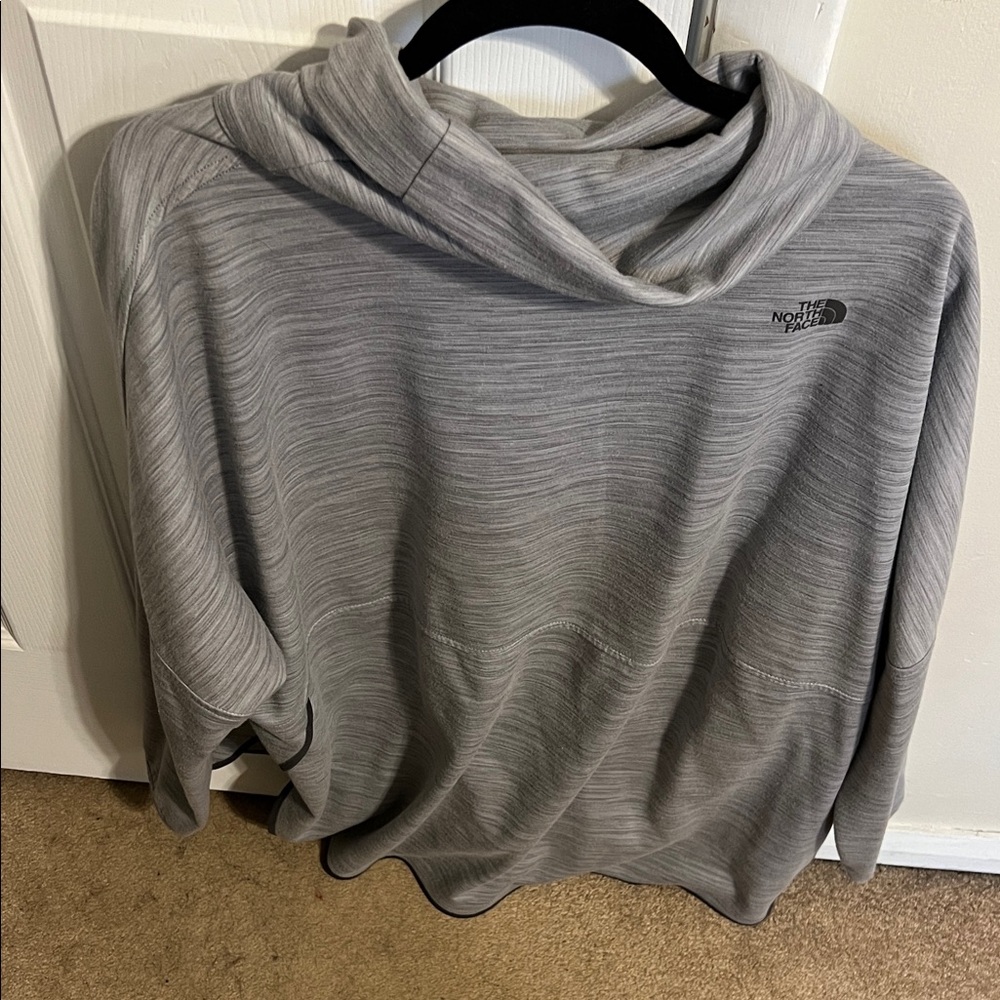 The North Face Light Gray Cowl Neck Top